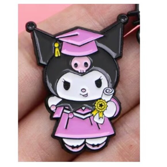 Hello Kitty Jewelry - HELLO KITTY Kuromi “Cutest Lil’ Graduate” Enamel Pin Brooch (NEW & SO CUTE!)‎